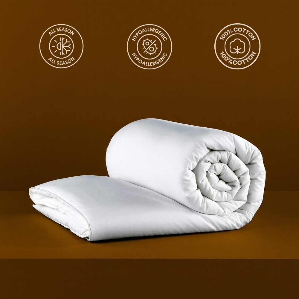 MHG Living King Size White All Seasons Cotton Duvet 10.5 Tog Image 5