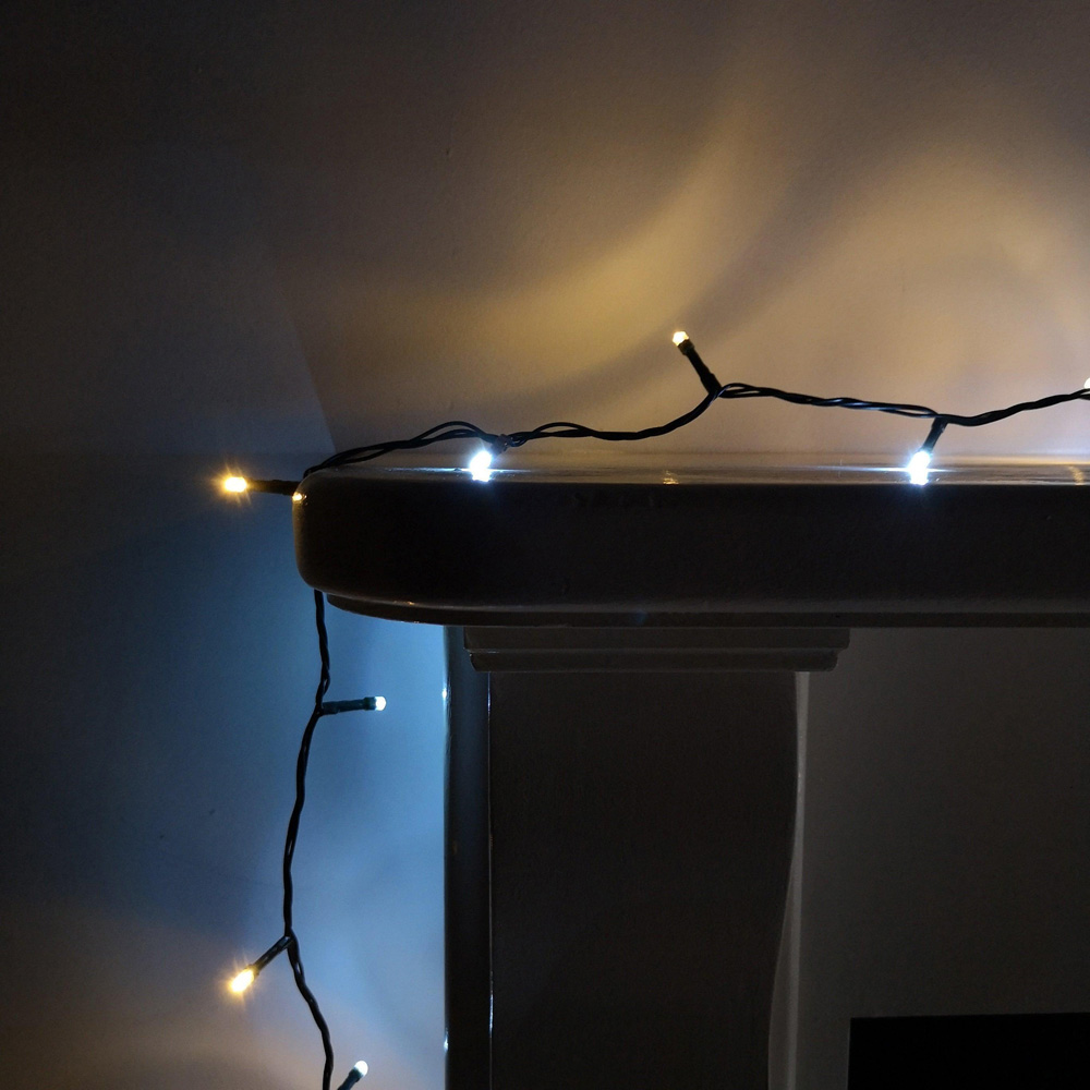 Premier SupaBrights 720 Cool White LED Multi-Function Green Cable String Light 57.5m Image 7