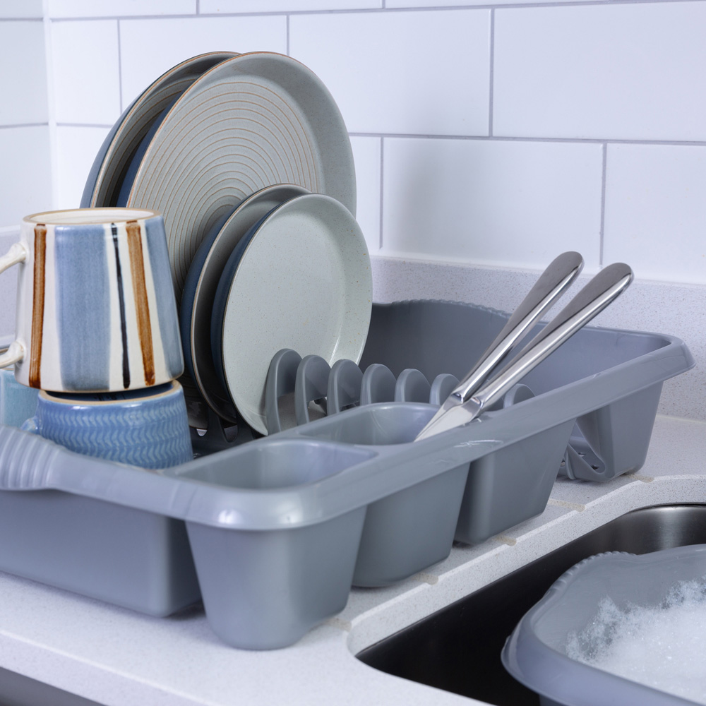 Wham 3 Piece Casa Plastic Kitchen Set Silver Image 4