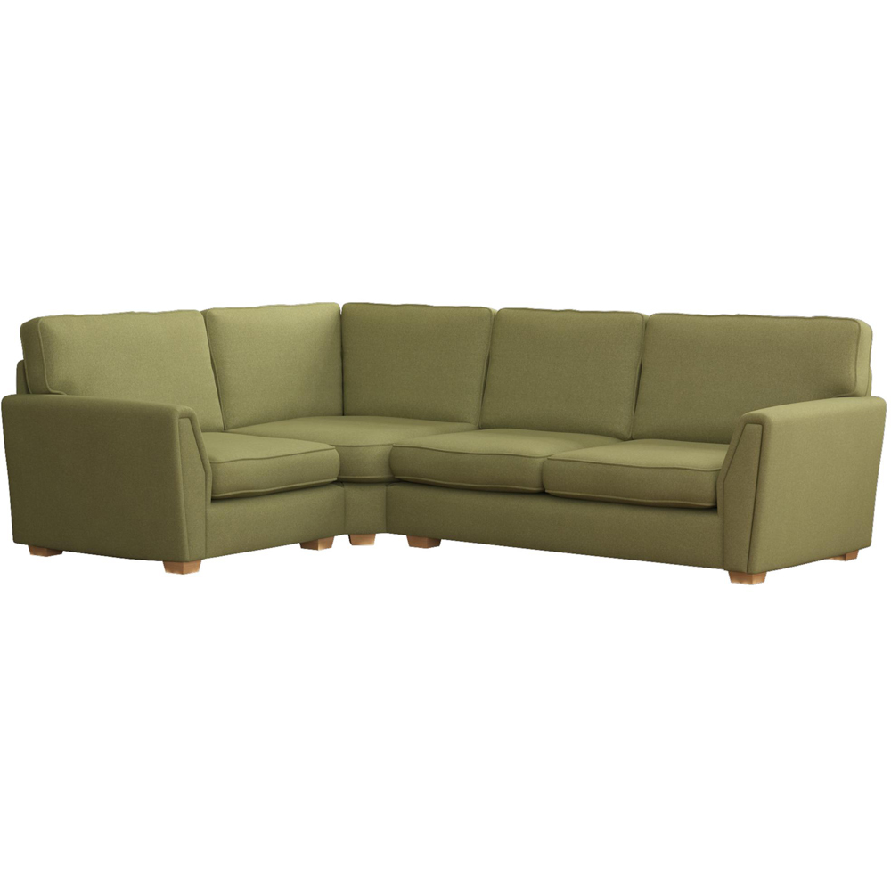 Wendleberry 3 Seater Venice Olive Fixed Back Left Hand Corner Sofa Image 2