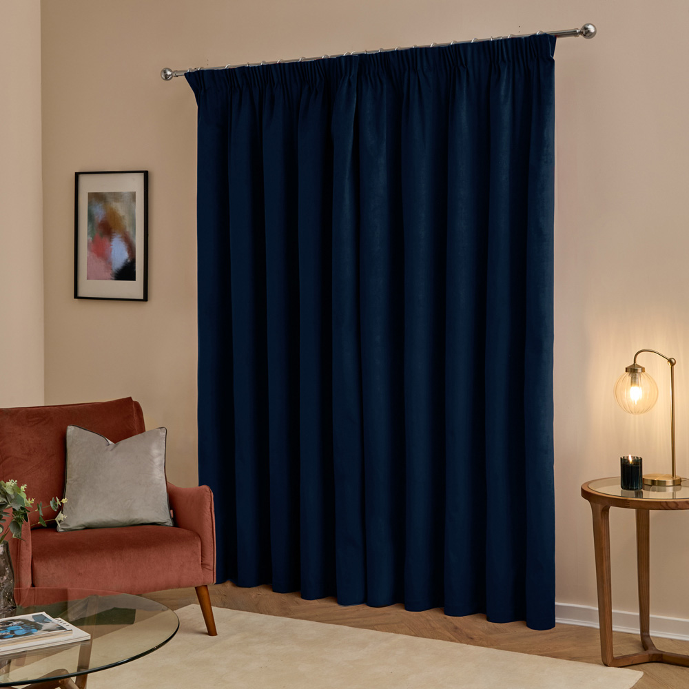 Furn The Ultimate Royal Velvet Blackout Pencil Pleat Curtains 168 x 183cm Image 2