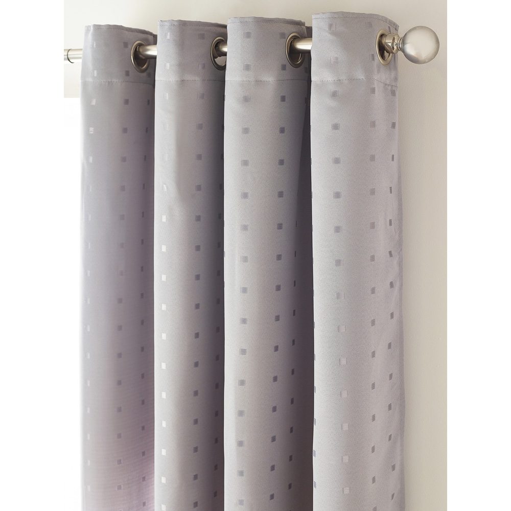 Alan Symonds Madison Silver Ring Top Curtain 168 x 229cm Image 2