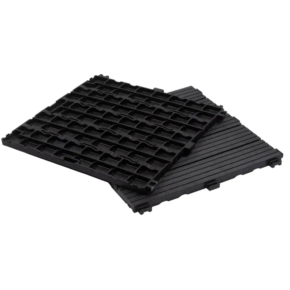 Oseasons Cosmopolitan Graphite Eco Interlocking Decking Tiles 30 x 30cm 10 Pack Image 4