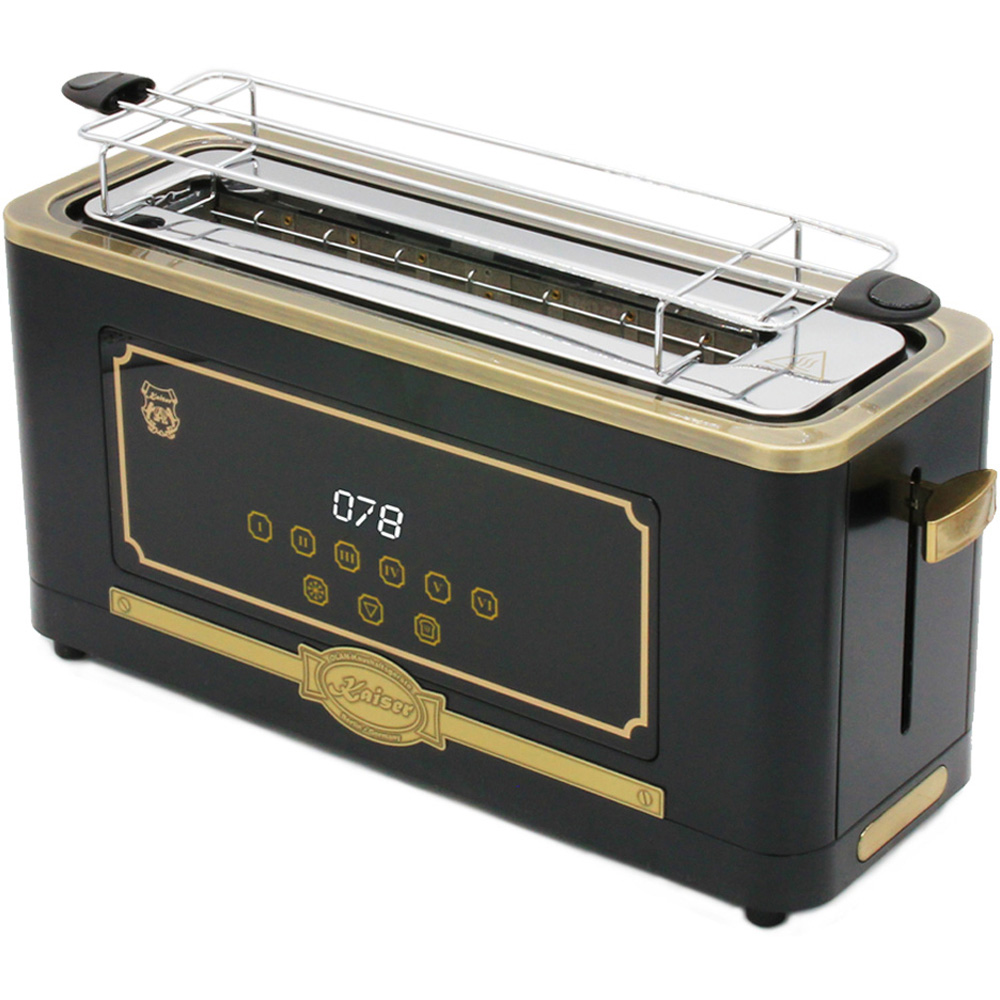 Kaiser Empire Black Espresso Coffee Machine and Toaster Bundle Image 8