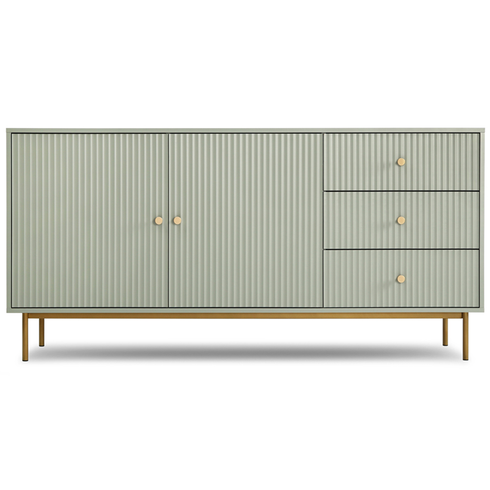 Devon 2 Door 3 Drawer Sage Sideboard Image 2