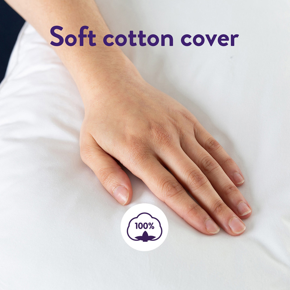 Slumberdown White Box Edge Pillow Image 6