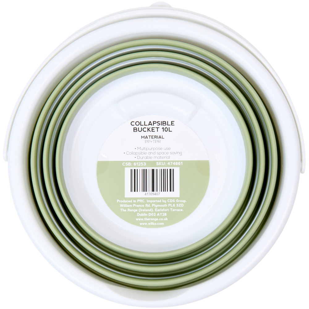 My Home Foldable Bucket Grey and White Image 3