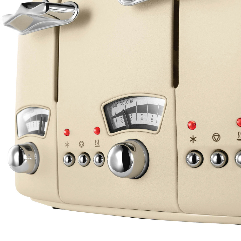 De'Longhi Argento DL3019 Beige 4 Slice Toaster Image 5