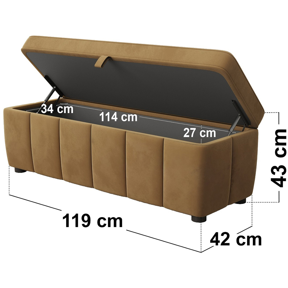 SOLACE+CO Emilie Caramel Velvet Blanket Box Image 8