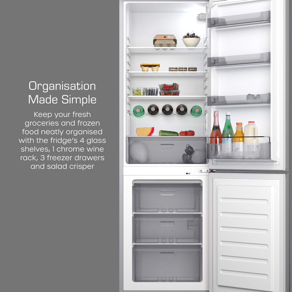 Swan Retro SR11020GRNE Grey 70/30 Compact 304L Fridge Freezer Image 5