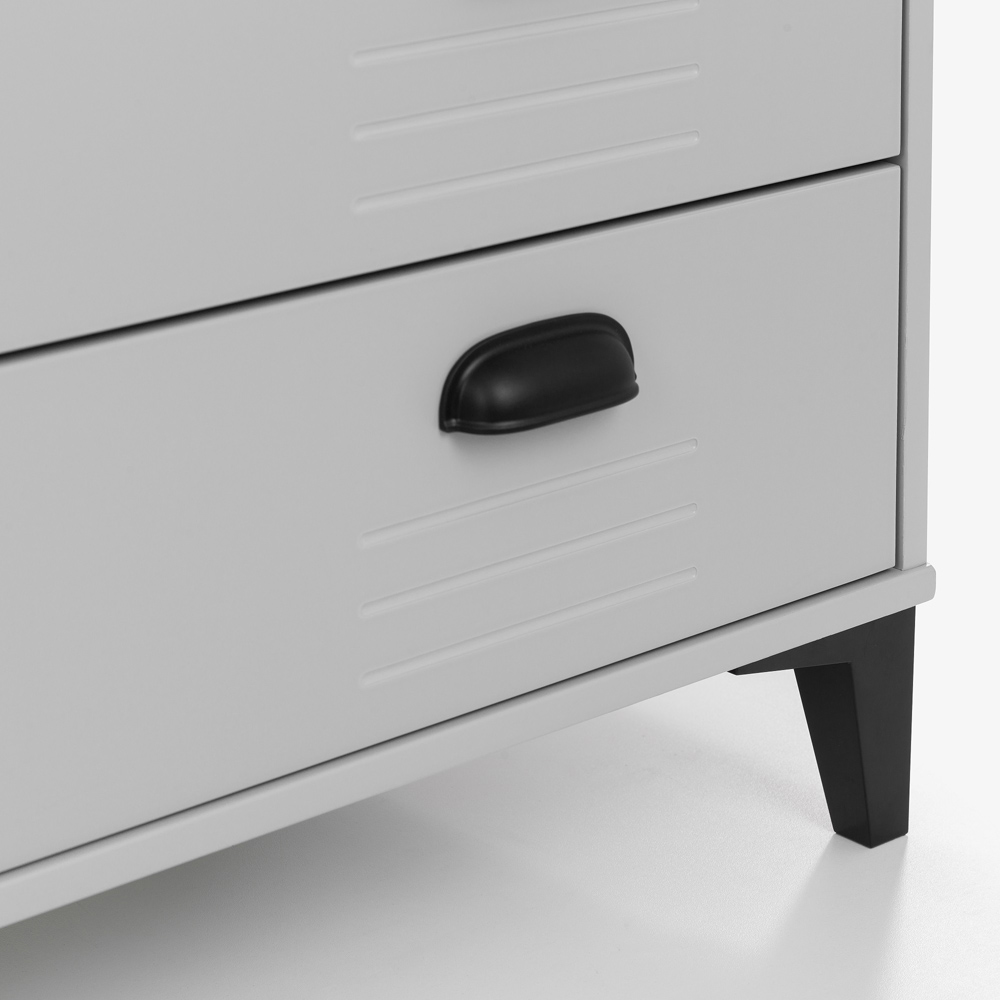 Julian Bowen Lakers 4 Drawer Locker Effect Chest of Drawers Image 5