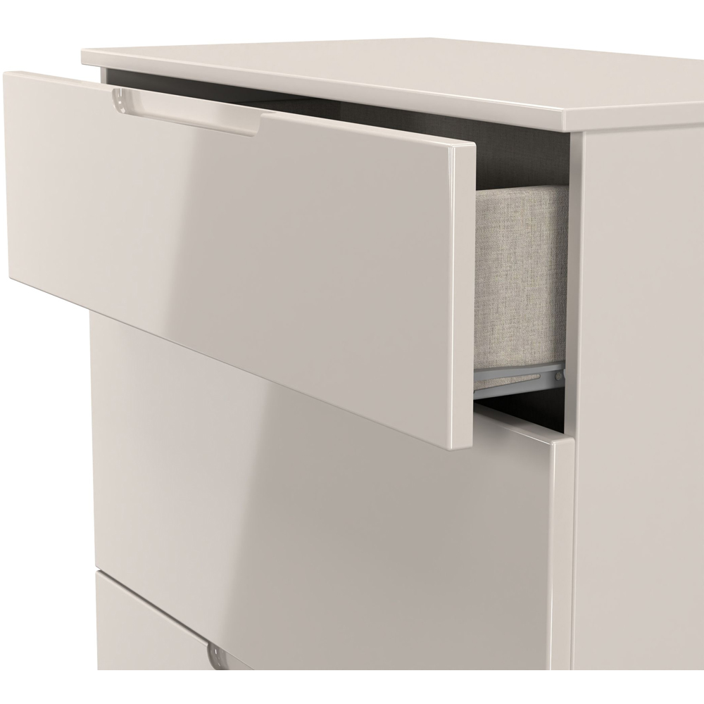 Crowndale Milan 3 Drawer Kashmir Gloss and Kashmir Deep Chest of Drawers Ready Assembled Image 5