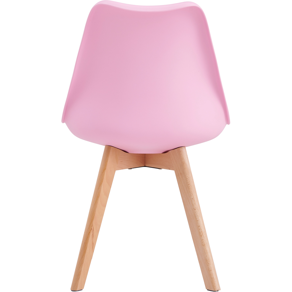 Eva Set of 6 Pink Padded Dining Chairs Image 5