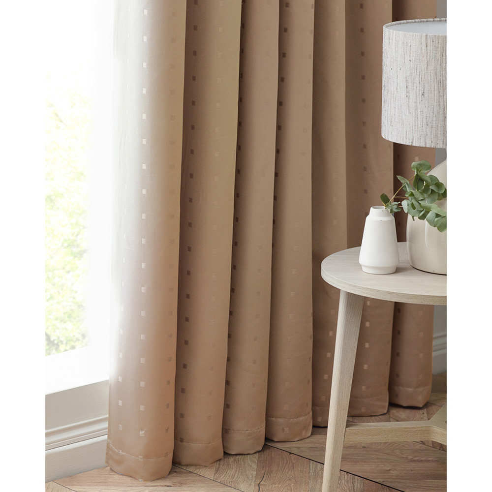 Alan Symonds Madison Latte Ring Top Curtain 168 x 229cm Image 3