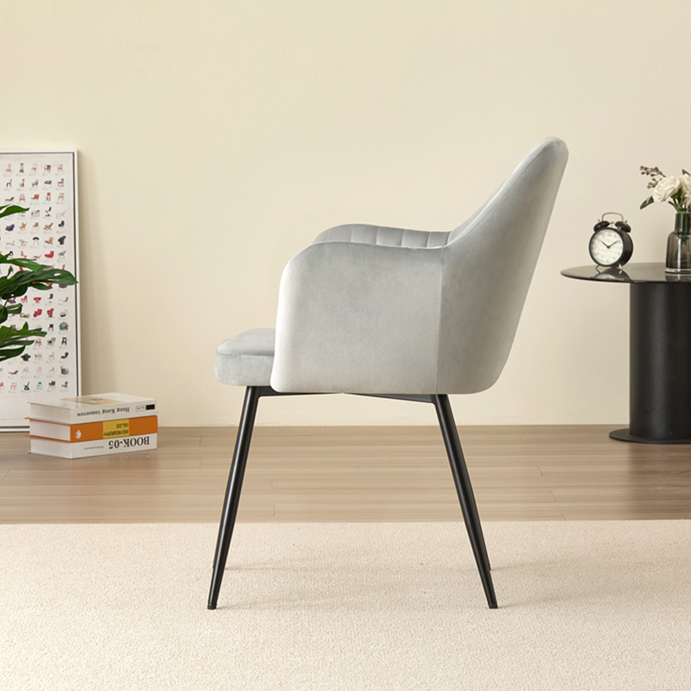 Indoor Living Miami Charlotte 4 Seater Dining Set Grey Image 7