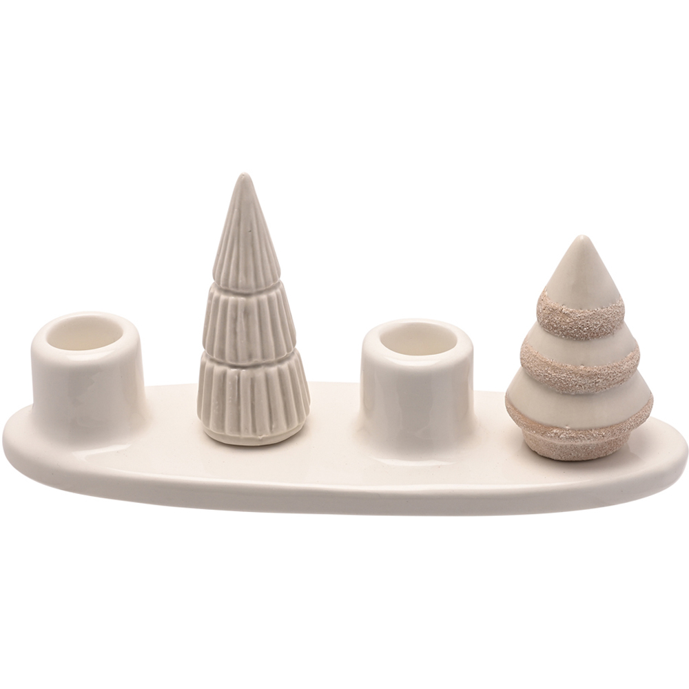 The Seasonal Gift Co. Christmas Tree Taper Candle Tray Image 3