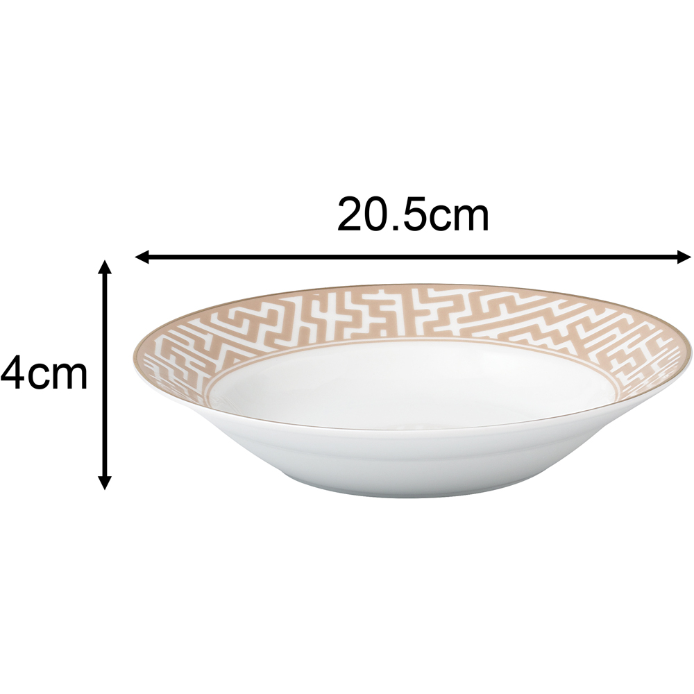 Waterside Mosaic Cream and Gold 20 Piece Dinner Set Image 8