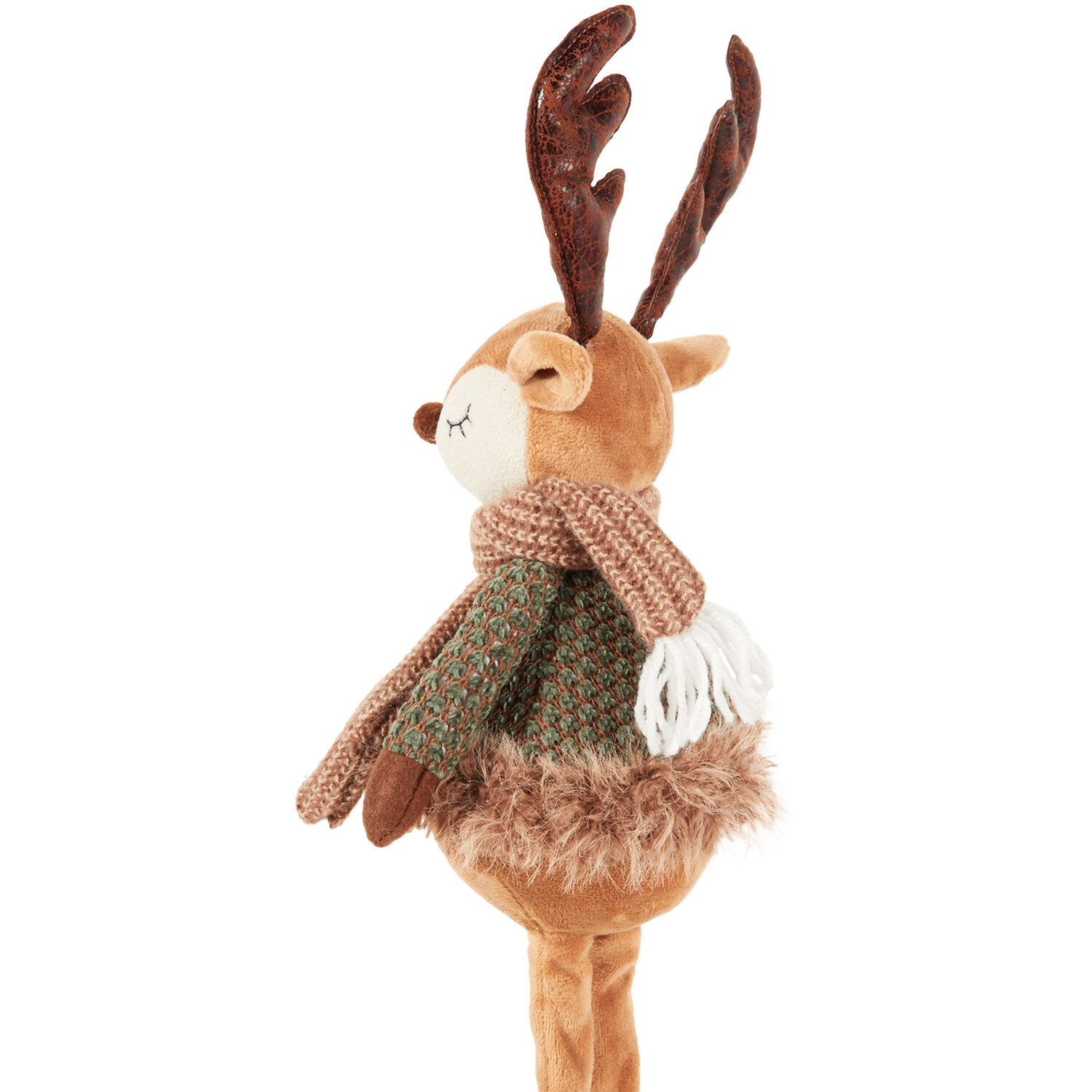 Standing Cosy Reindeer Green - Green Image 3