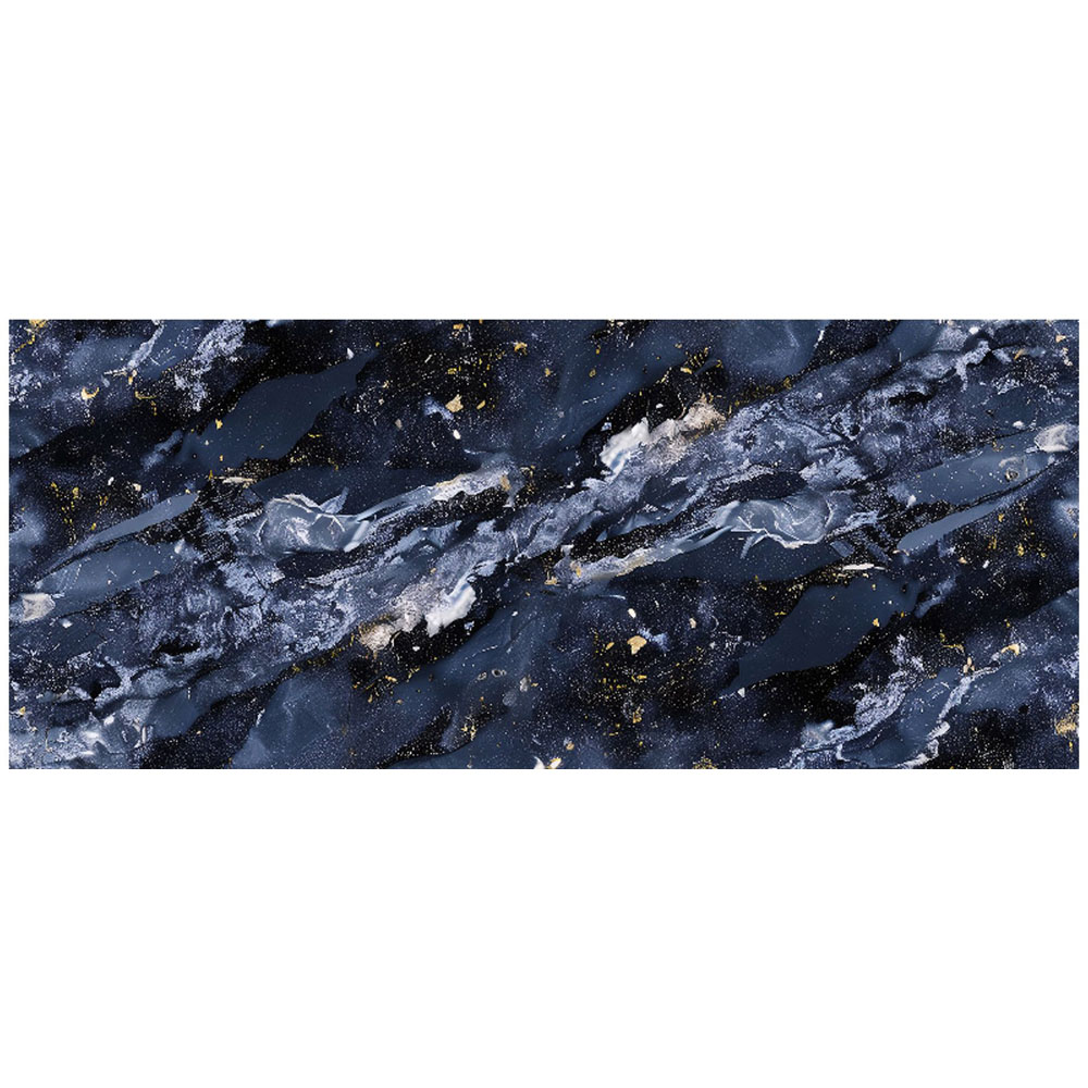 Warren Reed Designer Deep Ocean Blue Quartz Effect Bathroom Splashback 25 x 60cm Image 2