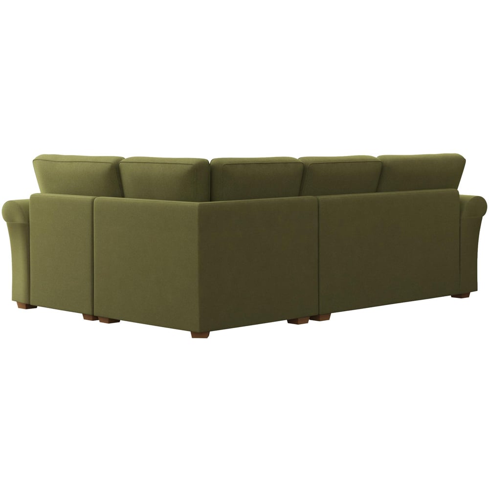 Castleacre 3 Seater Venice Olive Left Hand Fixed Back Corner Sofa Image 4