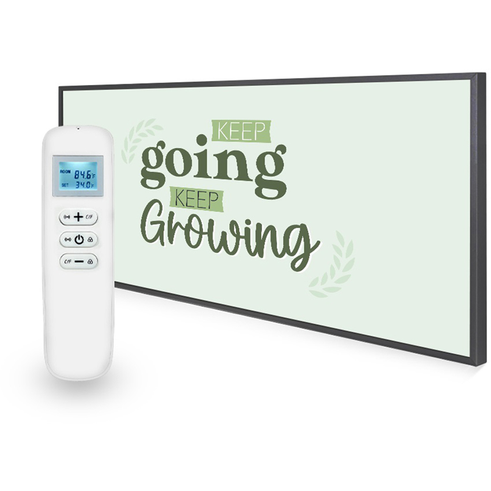 Mirrorstone Nexus Keep Goin Keep Growing Quote Wi-Fi Infrared Heating Panel 700W 595 x 1195mm Image 3