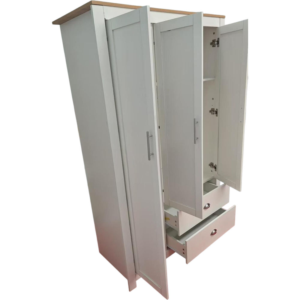 Kosy Koala 2 Drawer 3 Door Wide Bedroom Wardrobe with Hanging Rail Image 4