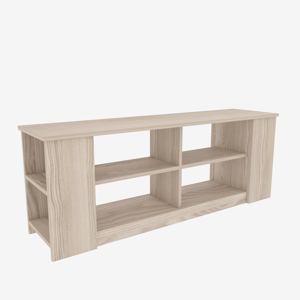 Decorotika Space 8 Shelf White TV Unit Image 3