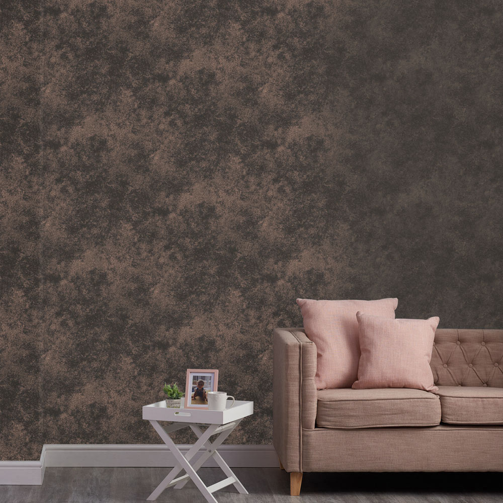Boutique Gilded Concrete Smokey Quartz Wallpaper Image 4