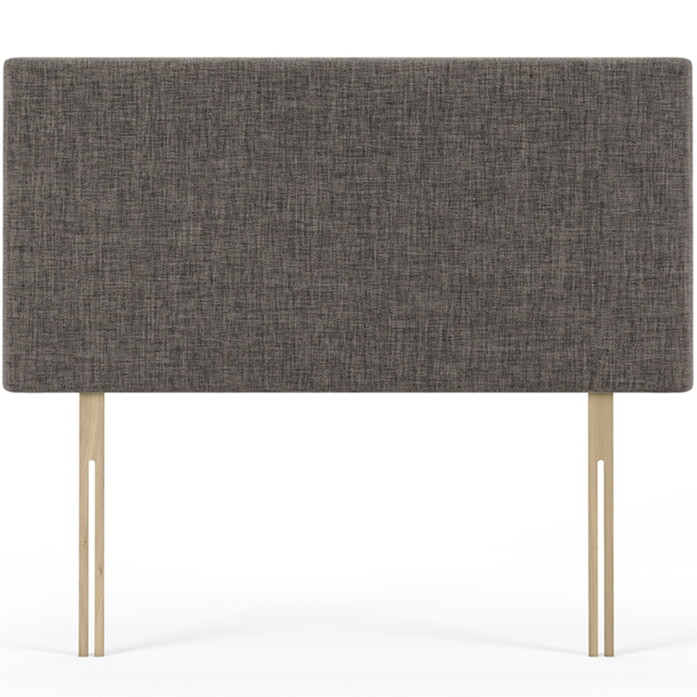 Bedmaster Valencia Single Slate Linen Plain Headboard Image 2