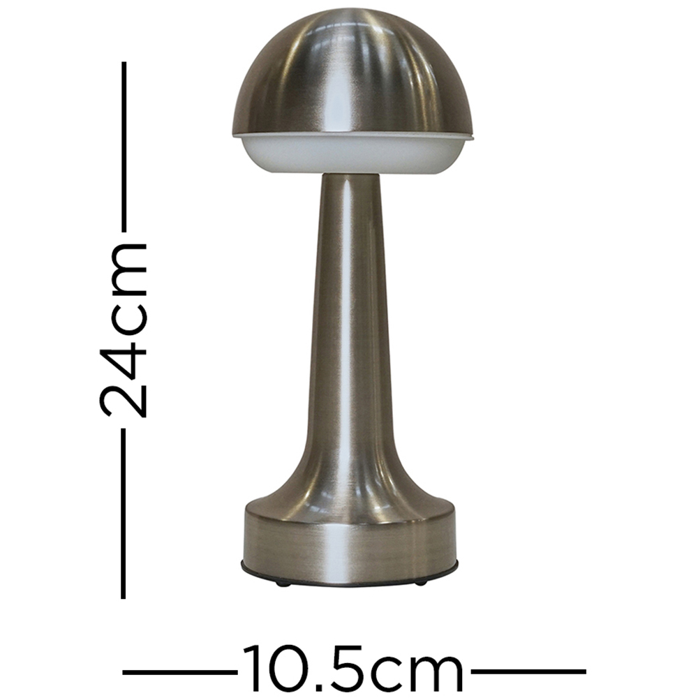 ValueLights Troy 2 Pack Satin Nickel LED Table Lamp Image 7