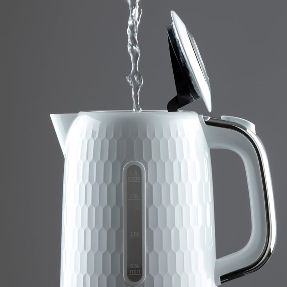 Daewoo Honeycomb White 1.7L Jug Kettle Image 3