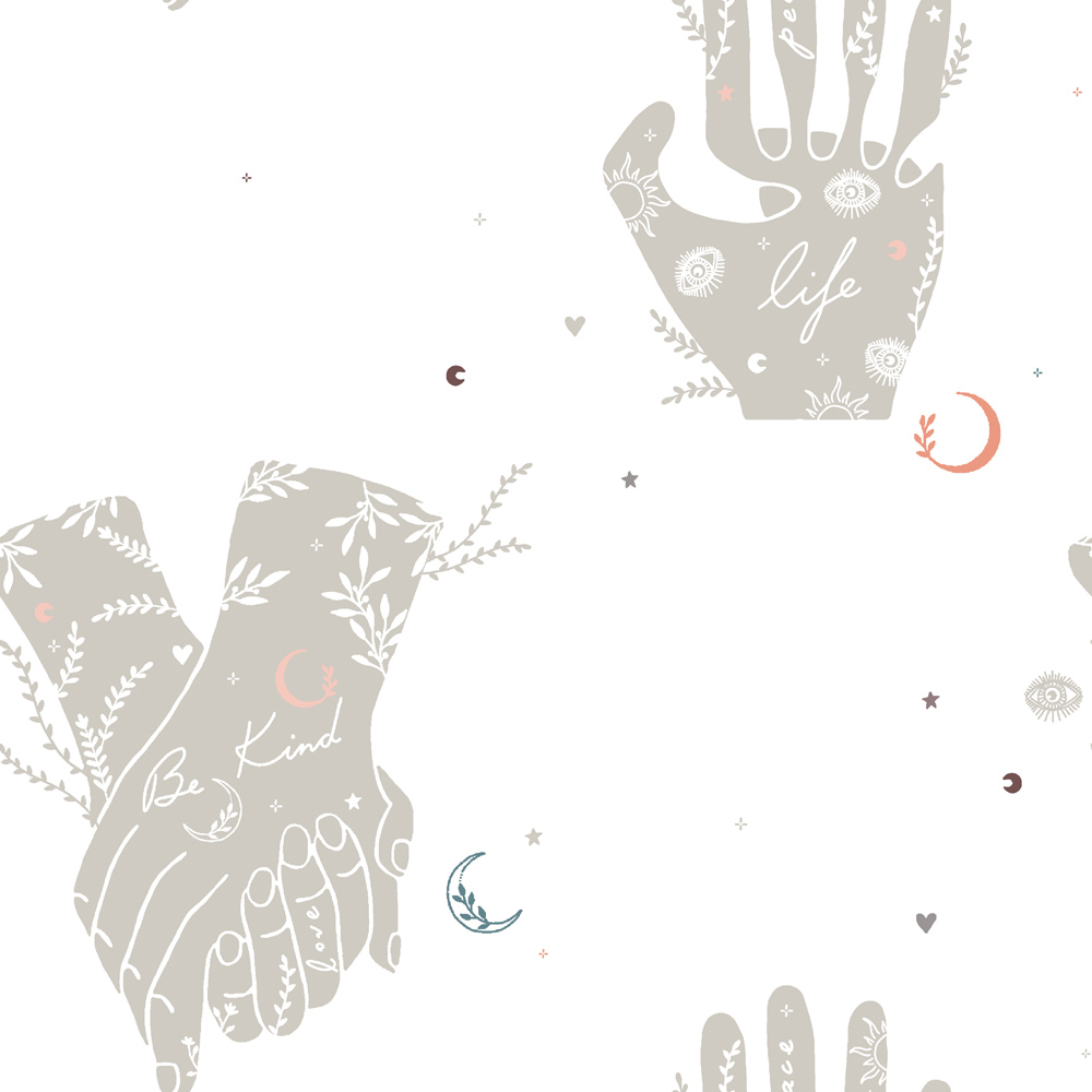 furn. Be Kind Double Grey Abstract Duvet Cover Set Image 6