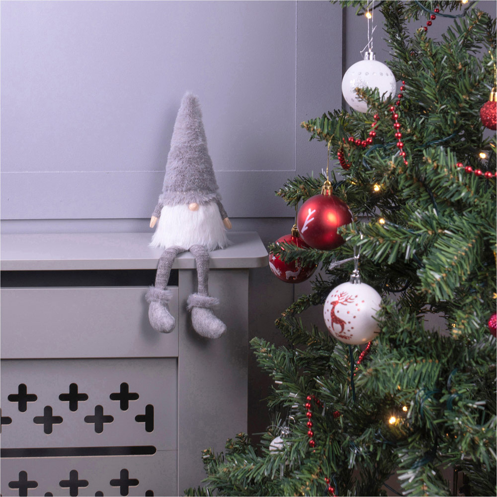 St Helens Grey Long Legged Gonk Christmas Decoration 38cm Image 2