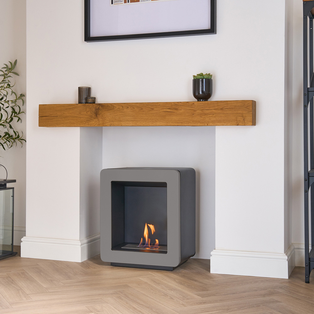 Adam Mira Grey Bio Ethanol Stove 3000W Image 2