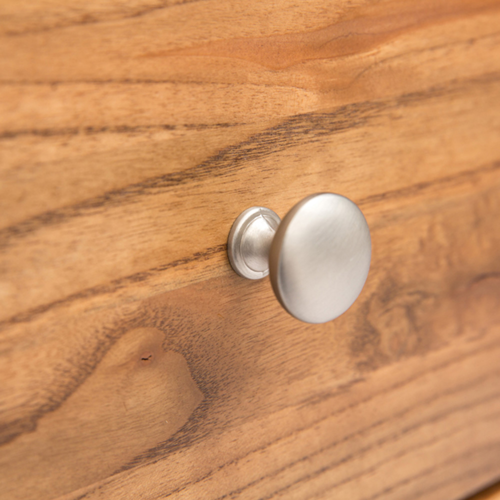 Cabinet Bits Trivento 5 Drawer Brown Chrome Knob Chest of Drawers Image 7