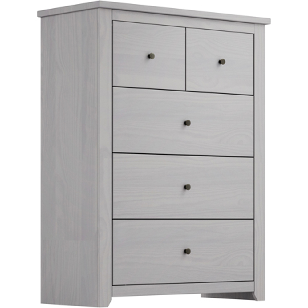 Havana 5 Drawer Grey Chest of Drawers Image 3