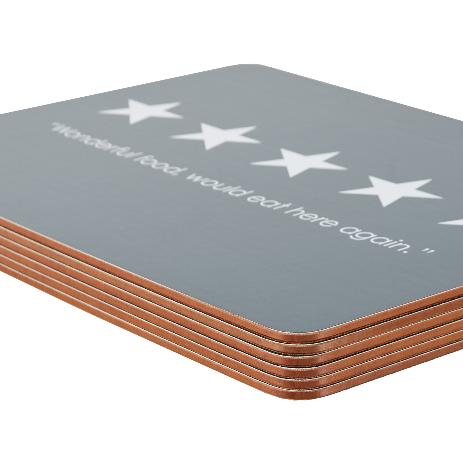 Pack of 6 5 Star Placemats - Navy Image 2