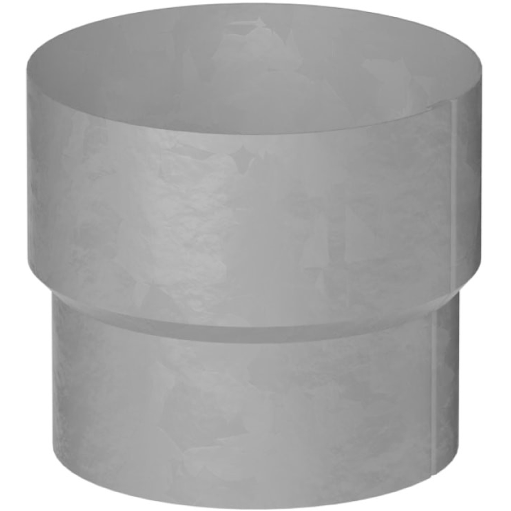 Galeco Steel Round Offset Downpipe Kit Galvanised 100mm Image 4