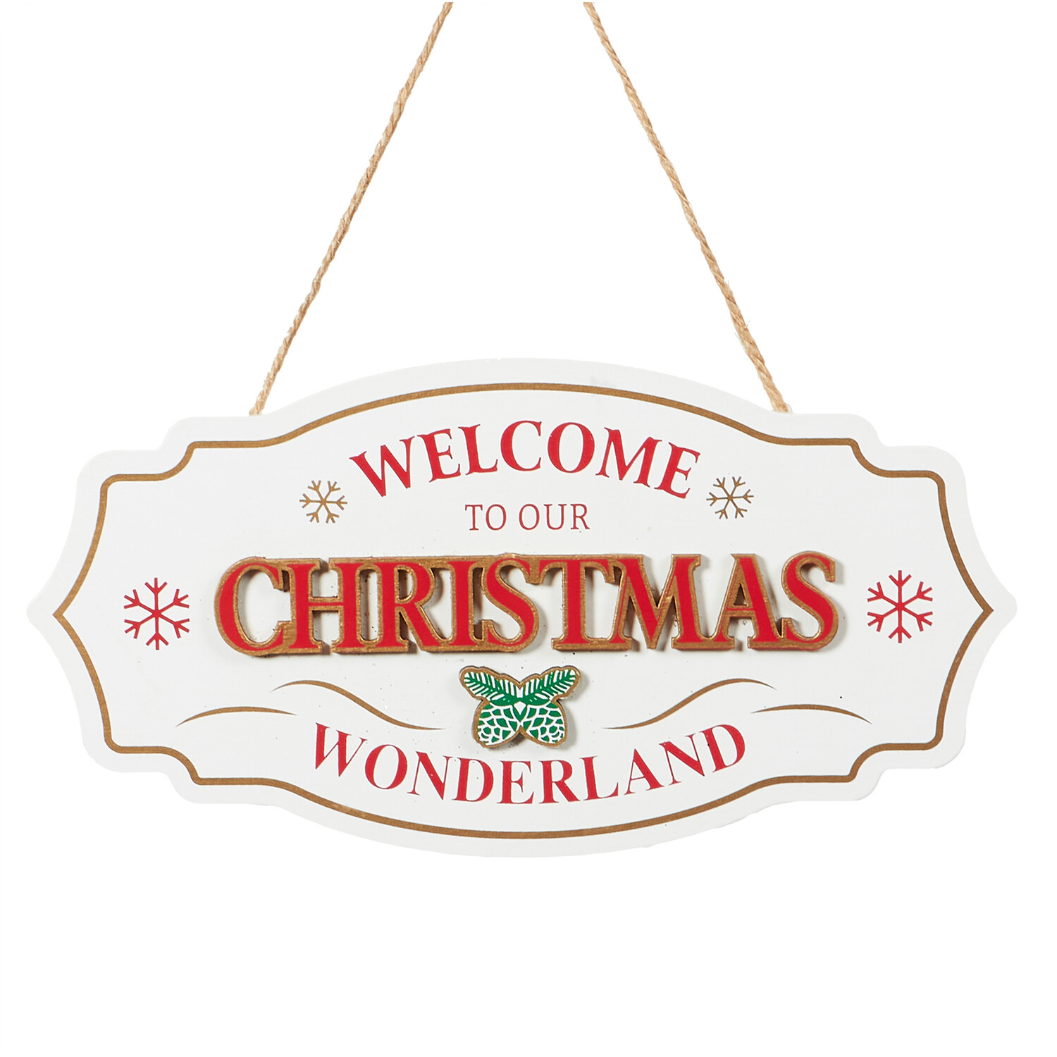 Welcome To Our Christmas Wonderland Sign Image