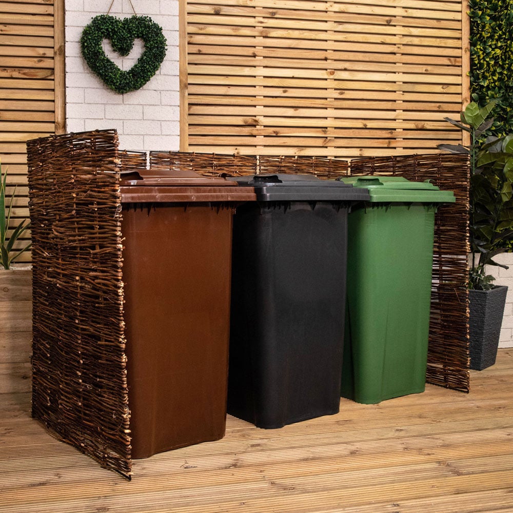 Samuel Alexander 116 x 183cm Triple Willow Wheelie Bin Screen Image 4