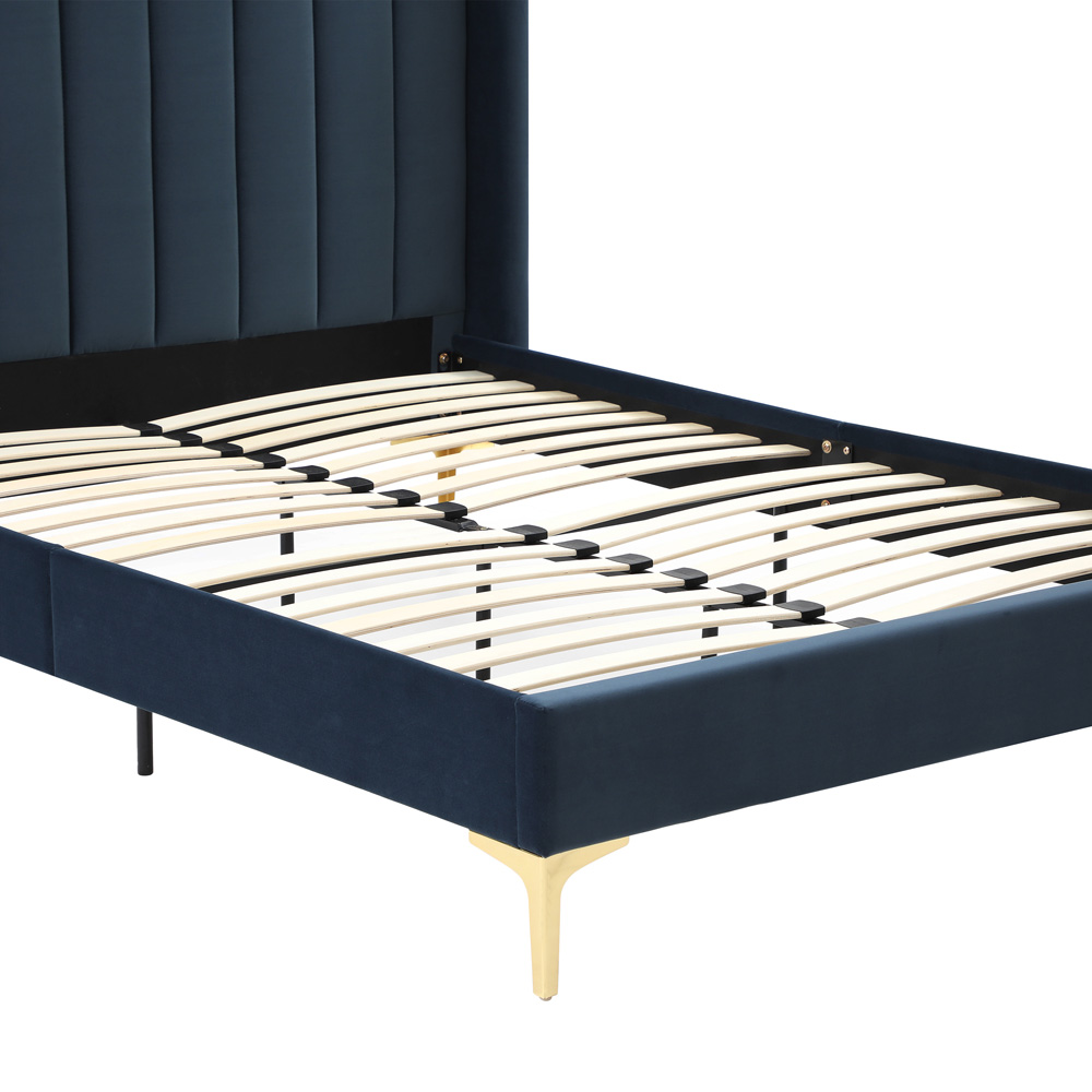 Hyacinth Super King Ink Velvet Bed Frame Image 4