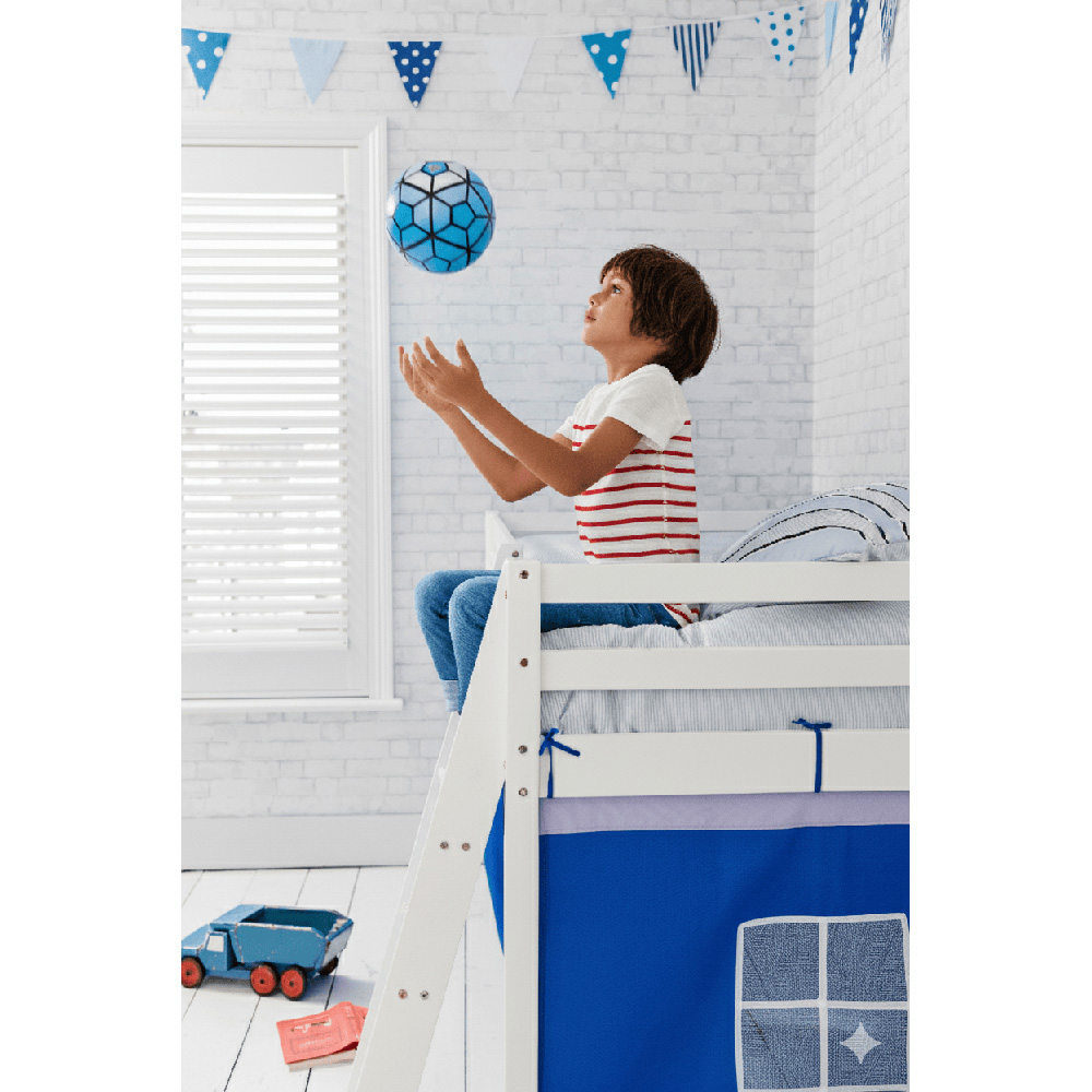 Noa and Nani Ontario White Mid Sleeper Shorty Cabin Bed Image 5