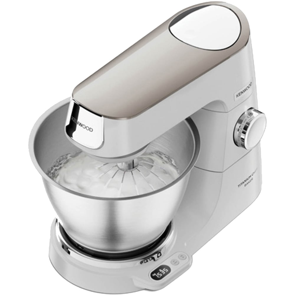 Kenwood Chef Baker KW0305 White 5L Titanium Stand Mixer Image 3