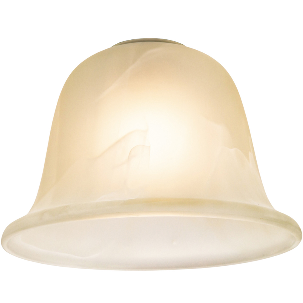 Happy Homewares White Alabaster Glass Shade 2 Pack Image 7