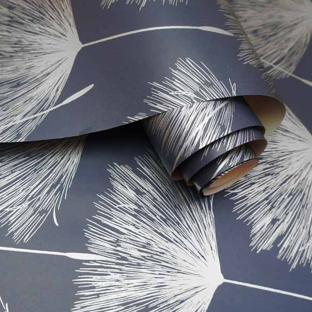 Holden Decor Glistening Fleur Navy Wallpaper Image 2