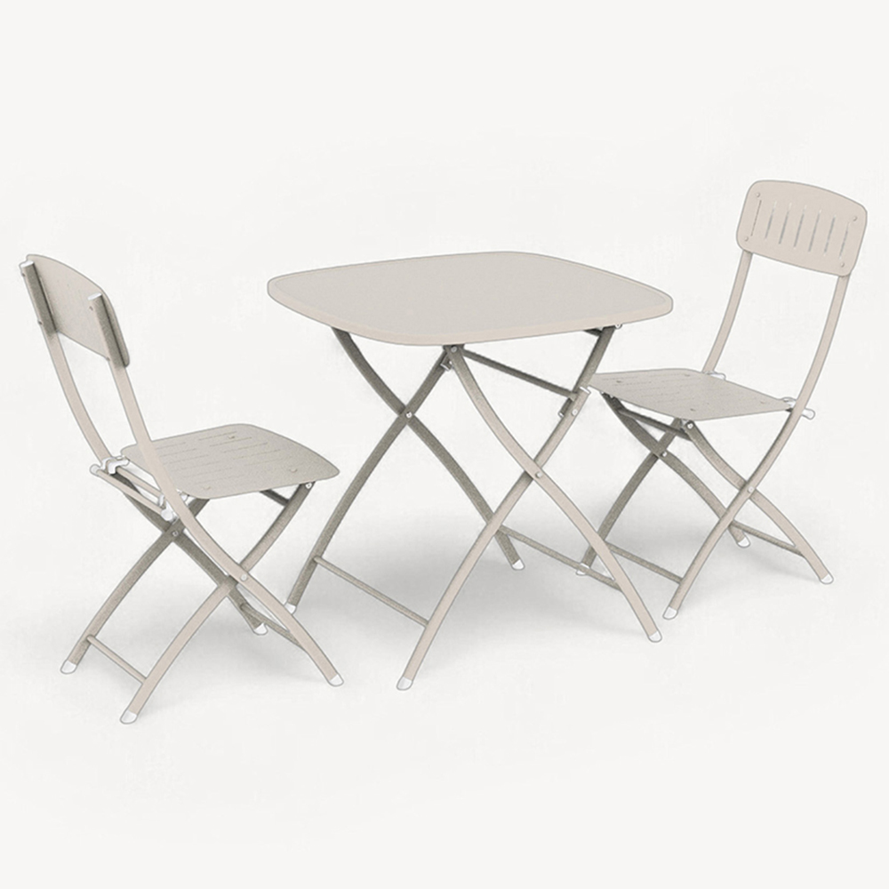 Royalcraft Venice Deluxe 2 Seater Bistro Set Champagne Image 2