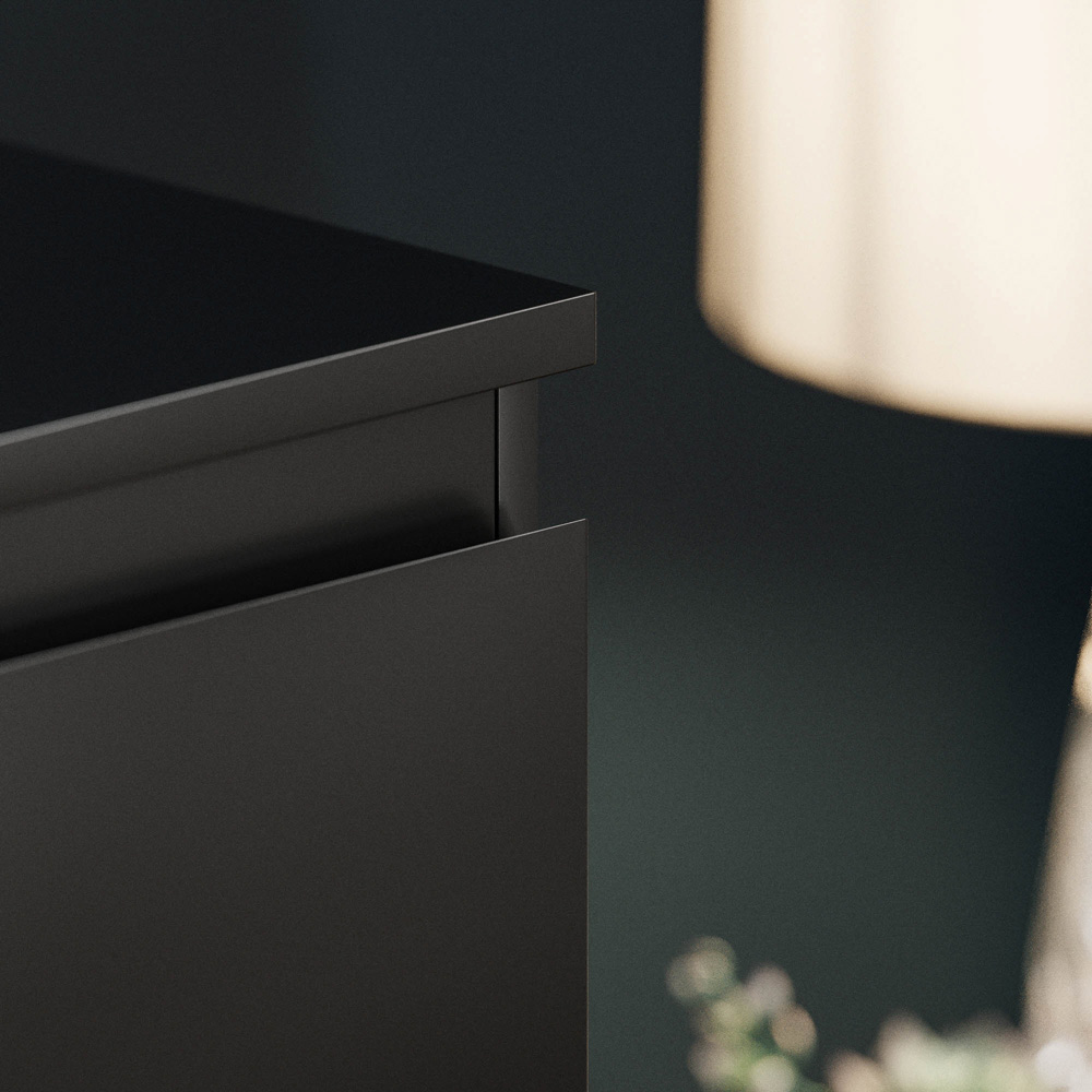 Vida Designs Denver 4 Drawer Black Chest of Drawers Image 4