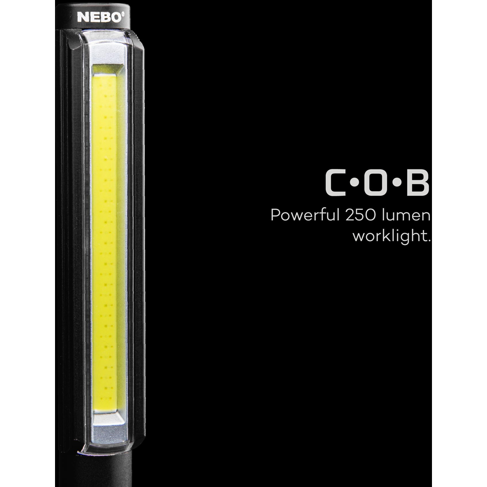 Nebo Lil Larry 250 Lumens Portable COB Pocket Work Light Image 5
