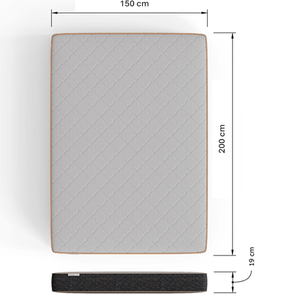 GFW King Size Grey Faux Leather End Lift Ottoman Bed with Bonnell Mattress Image 9