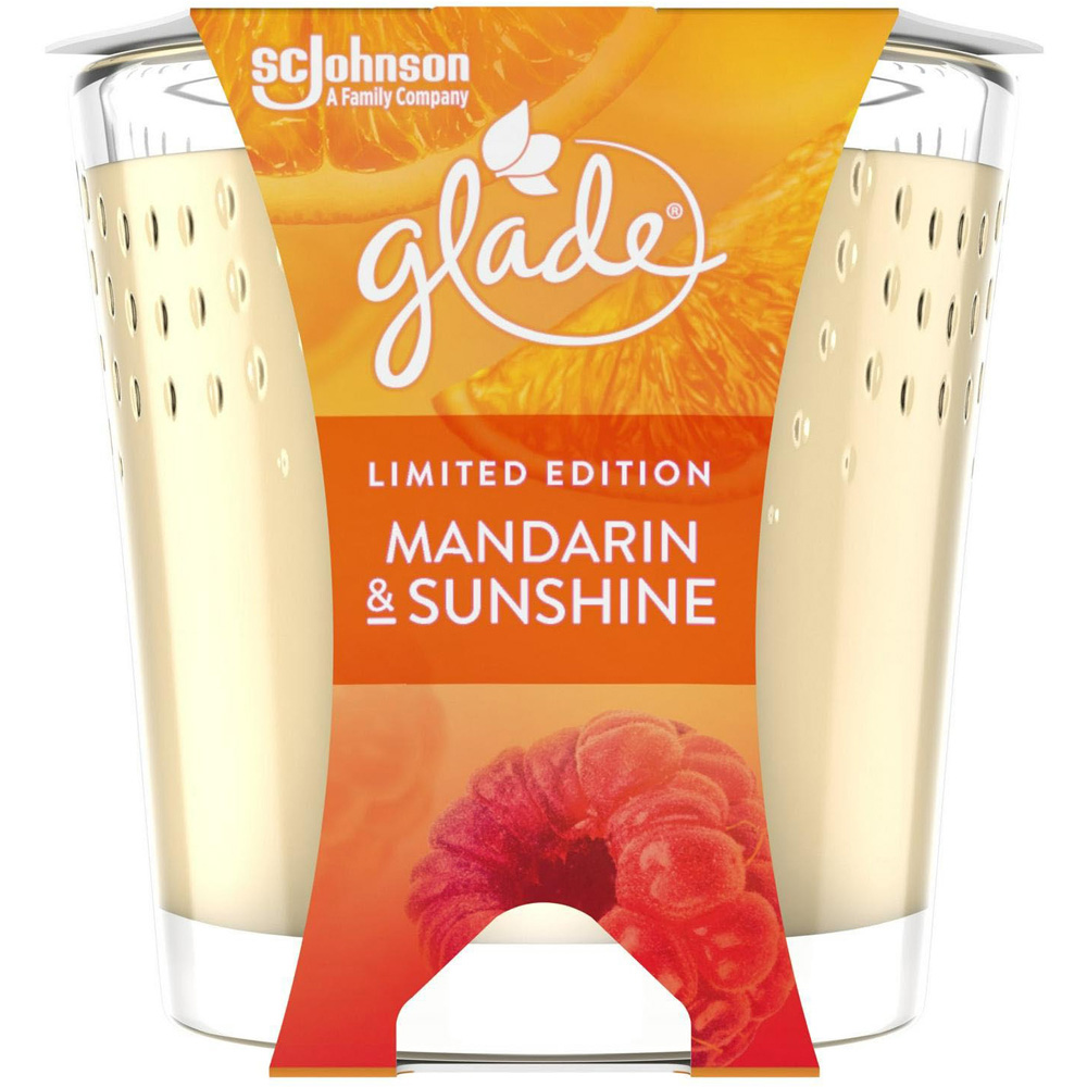 Glade Mandarin and Sunshine Small Jar Scented Candle 129g Image